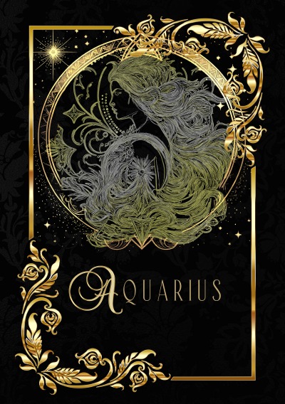 'Cover von Zodiac Aquarius Notebook'-Cover