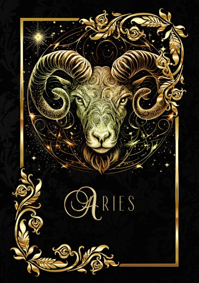 'Cover von Zodiac Aries Notebook'-Cover