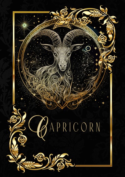 'Cover von Zodiac Capricorn Notebook'-Cover