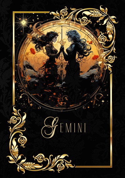 'Cover von Zodiac Gemini Notebook'-Cover