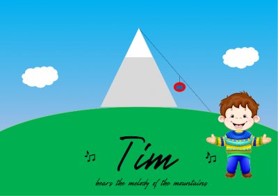 'Cover von Tim hears the melody of the mountains'-Cover