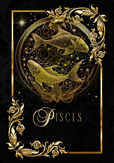 'Cover von Zodiac Pisces Notebook'-Cover