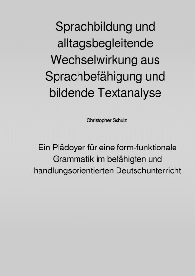 'Cover von Schulgrammatik im Spagat'-Cover