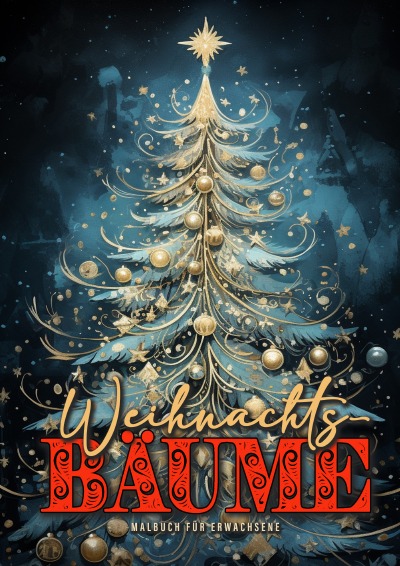 'Cover von Weihnachtsbäume Malbuch für Erwachsene'-Cover