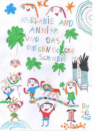 'Cover von Melanie & Annika und das Regenbogenschwein'-Cover