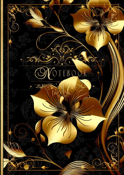 'Cover von Die Blumen der Opulenz – Notizbuch liniert mit floralen Motiven'-Cover