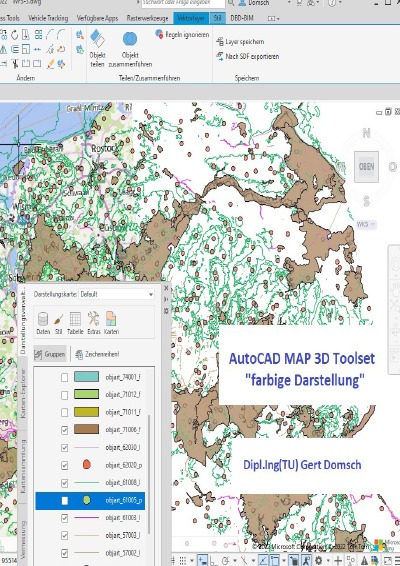 'Cover von AutoCAD MAP 3D Toolset, „farbige Darstellung“ (für Anwender)'-Cover