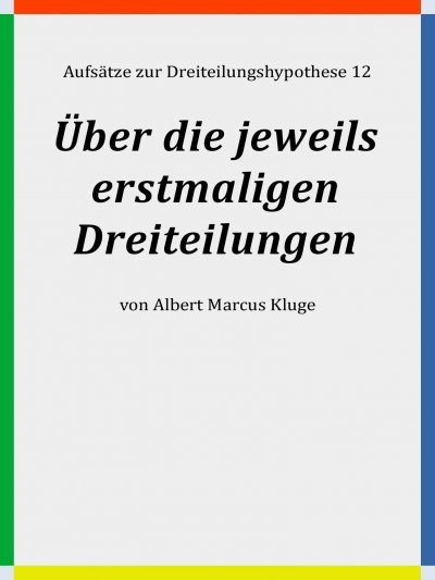 'Cover von Über die jeweils erstmaligen Dreiteilungen'-Cover