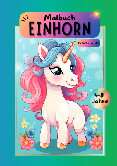 'Cover von Malbuch Einhorn'-Cover