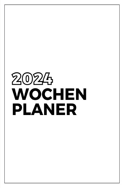 'Cover von Wochenplaner – Kalender – 2024 – Taschebuch'-Cover