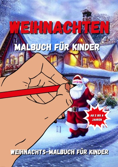 'Cover von Weihnachten Malbuch für Kinder'-Cover