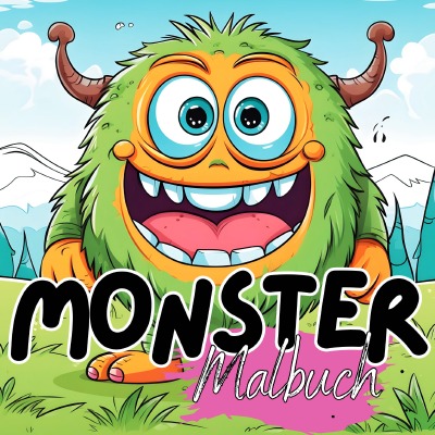 'Cover von Malbuch Monster'-Cover