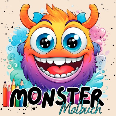 'Cover von Monster Malbuch ab 4 Jahren'-Cover