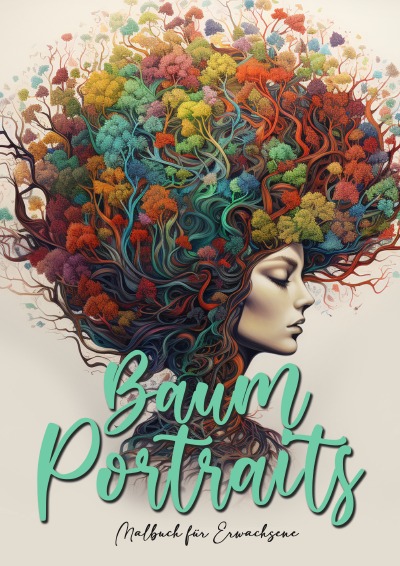 'Cover von Baum Portraits Malbuch für Erwachsene'-Cover