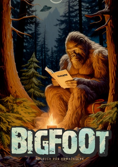 'Cover von Bigfoot Malbuch für Erwachsene'-Cover