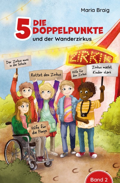 'Cover von Die 5 Doppelpunkte und der Wanderzirkus'-Cover