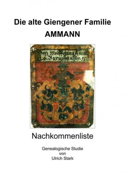 'Cover von Die alte Giengener Familie AMMANN'-Cover