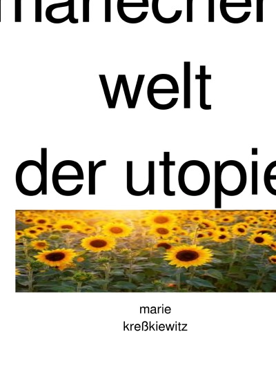 'Cover von mariechens welt der utopie'-Cover