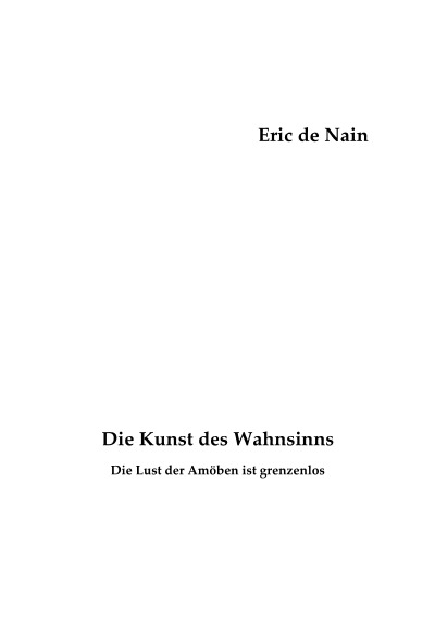 'Cover von Die Kunst des Wahnsinns'-Cover