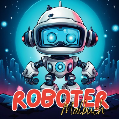 'Cover von Roboter Malbuch'-Cover