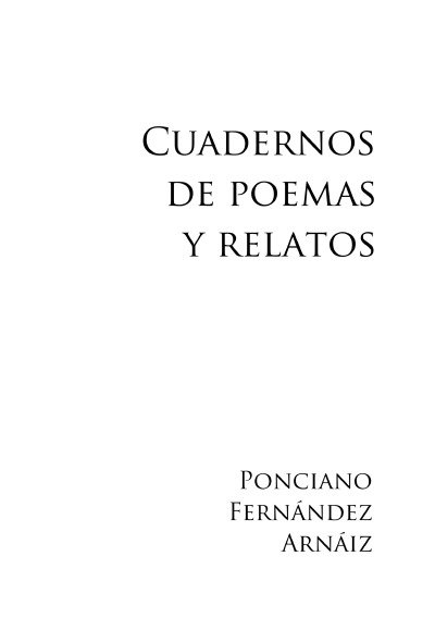 'Cover von Cuadernos de poemas y relatos'-Cover