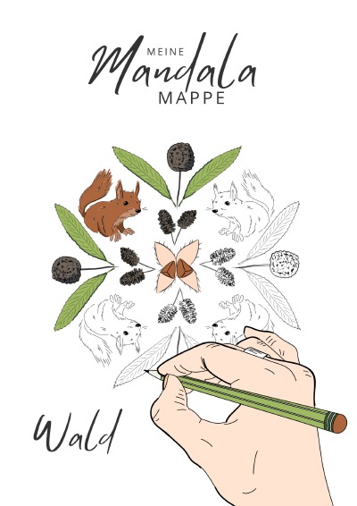 'Cover von Meine Mandala-Mappe Wald'-Cover