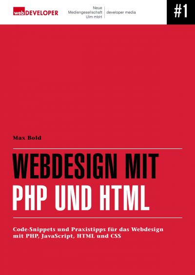 'Cover von Webdesign mit PHP und HTML'-Cover