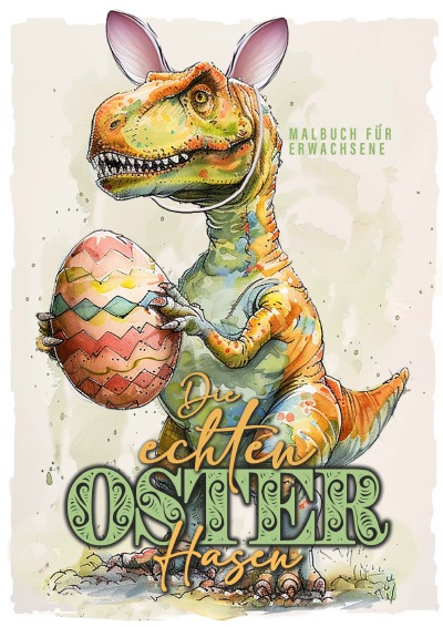 'Cover von Die echten Osterhasen Malbuch für Erwachsene'-Cover