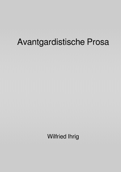 'Cover von Avantgardistische Prosa'-Cover