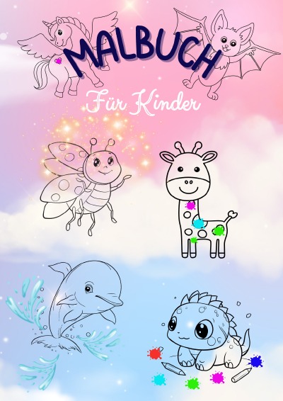 'Cover von Malbuch für Kinder – Tiere'-Cover