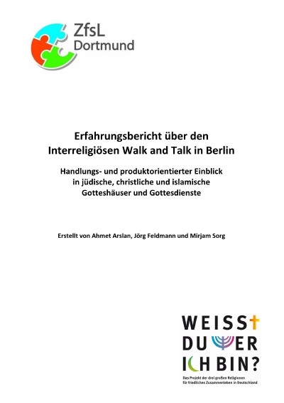 'Cover von Erfahrungsbericht über den Interreligiösen Walk and Talk in Berlin'-Cover