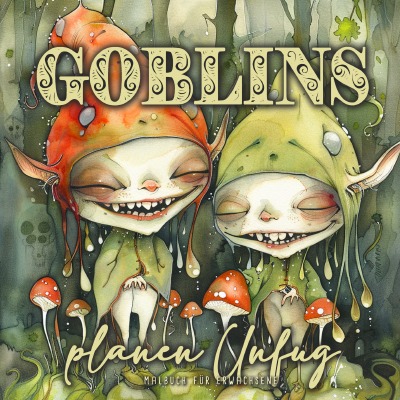 'Cover von Goblins planen Unfug Malbuch für Erwachsene'-Cover