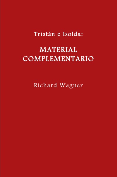 'Cover von Tristán e Isolda. Material complementario.'-Cover