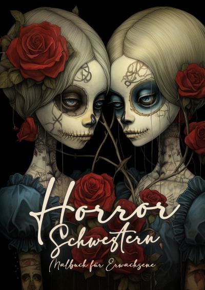 'Cover von Horror Schwestern Malbuch für Ewachsene'-Cover