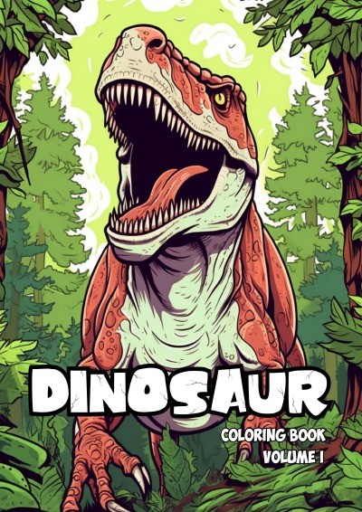 'Cover von Dinosaur Coloring Book'-Cover