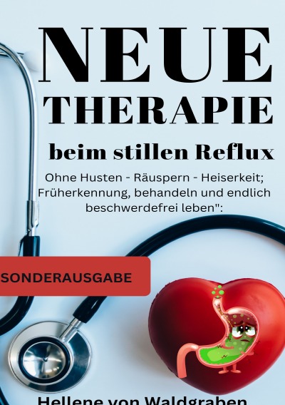 'Cover von Neue Therapie beim stillen Reflux:: Ohne Husten – Räuspern – Heiserkeit; Früherkennung, behandeln und endlich beschwerdefrei leben – SONDERAUSGABE MIT SCHMERZTAGEBUCH'-Cover