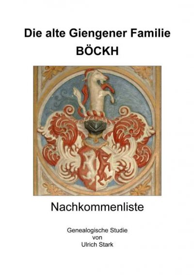 'Cover von Die alte Giengener Familie BÖCKH'-Cover