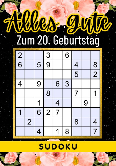 'Cover von 20 Geburtstag Geschenk | Alles Gute zum 20. Geburtstag – Sudoku'-Cover