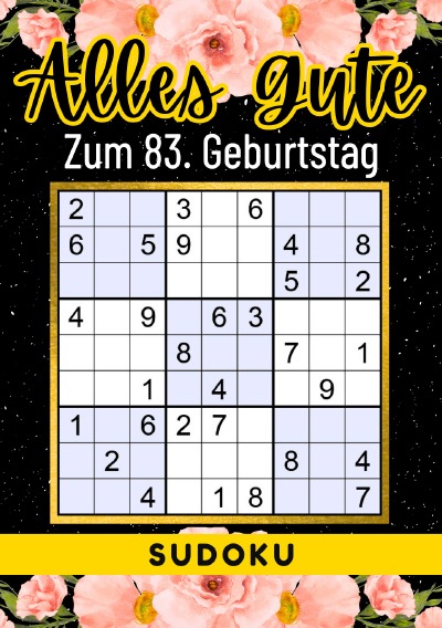 'Cover von 83 Geburtstag Geschenk | Alles Gute zum 83. Geburtstag – Sudoku'-Cover