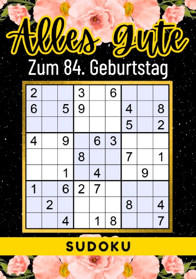 'Cover von 84 Geburtstag Geschenk | Alles Gute zum 84. Geburtstag – Sudoku'-Cover