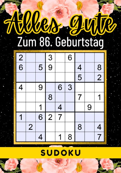 'Cover von 86 Geburtstag Geschenk | Alles Gute zum 86. Geburtstag – Sudoku'-Cover