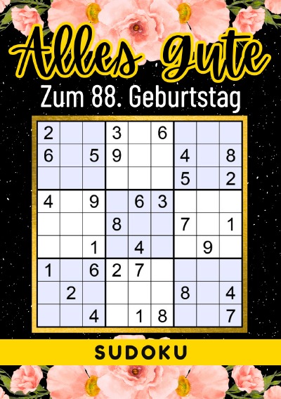 'Cover von 88 Geburtstag Geschenk | Alles Gute zum 88. Geburtstag – Sudoku'-Cover