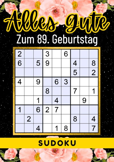 'Cover von 89 Geburtstag Geschenk | Alles Gute zum 89. Geburtstag – Sudoku'-Cover