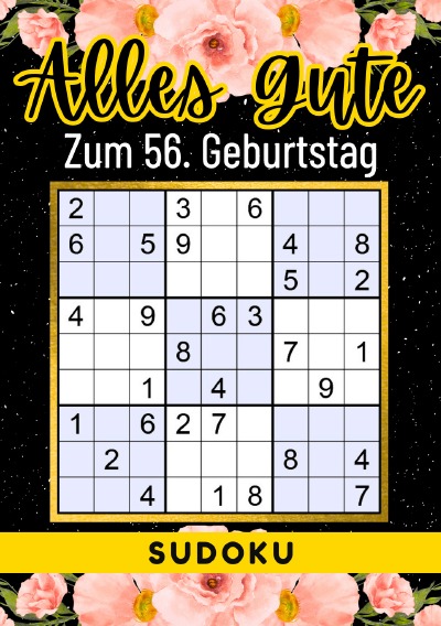 'Cover von 56 Geburtstag Geschenk | Alles Gute zum 56. Geburtstag – Sudoku'-Cover