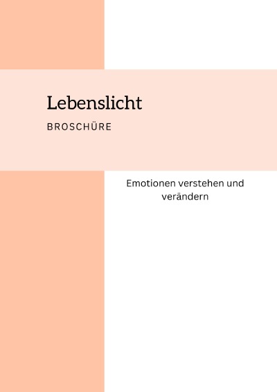 'Cover von Lebenslicht Broschüre Emotionen verstehen und verändern'-Cover