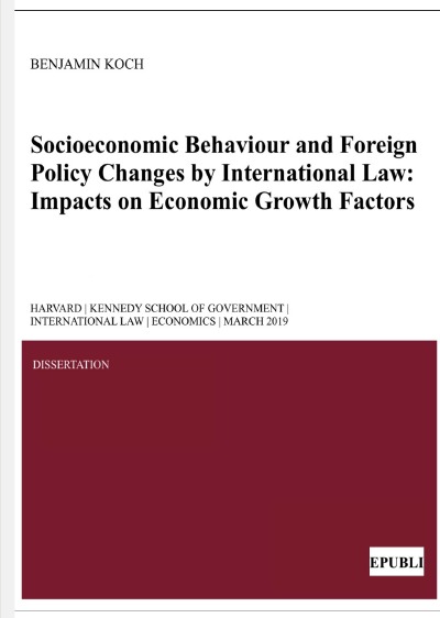 'Cover von Socioeconomic Behaviour and Foreign Policy Changes by International Law'-Cover