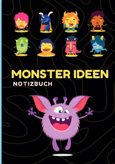 'Cover von GutGelesen Notizbuch Tagebuch Aufgabenliste liniert Monster Ideen Schreibheft Schülerheft'-Cover