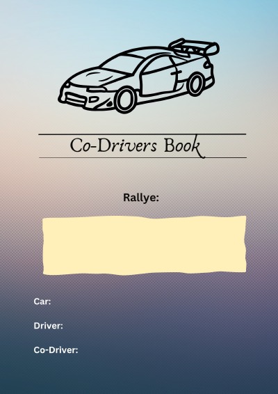 'Cover von Co-Drivers Book Parcenote für Rallye Co-Driver'-Cover