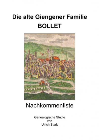 'Cover von Die alte Giengener Familie BOLLET'-Cover