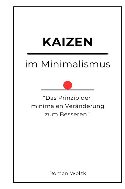 'Cover von Kaizen im Minimalismus – Hardcover'-Cover